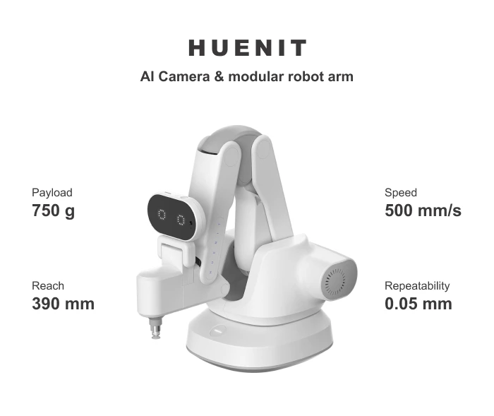 HUENIT AI Camera & modular robot arm